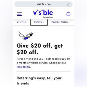 Visible referral code: 3RV3P73